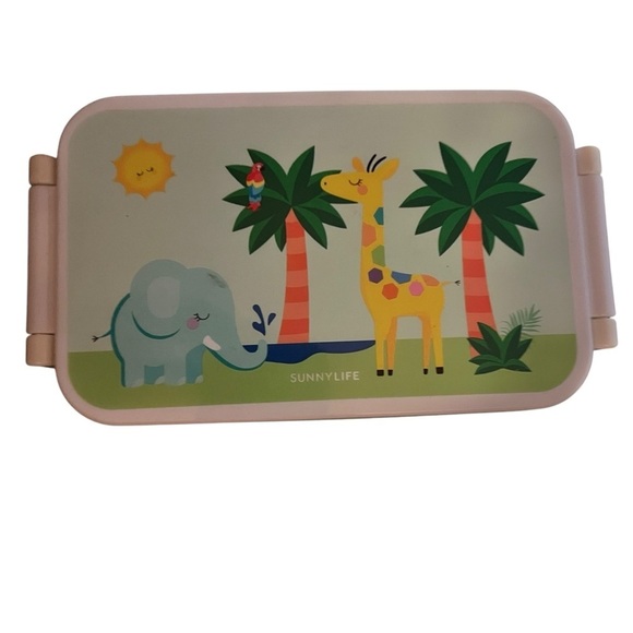 SUNNYLIFE  BENTO BOX SAFARI THEME KIDS 2 Compartment - Picture 2 of 10